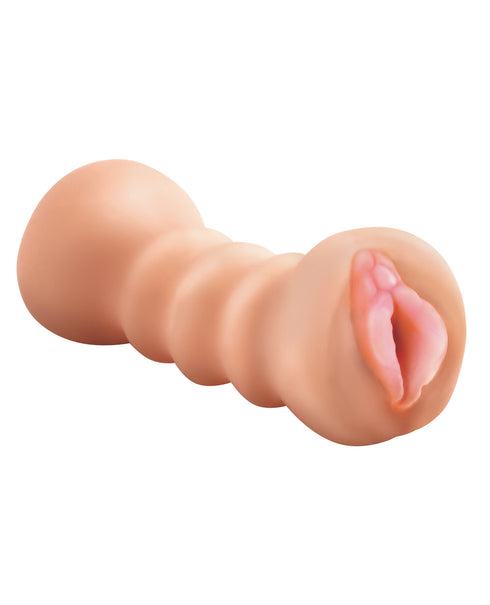 Dr. Skin Plus Realistic 7 in. Triple Density Posable Dildo Beige