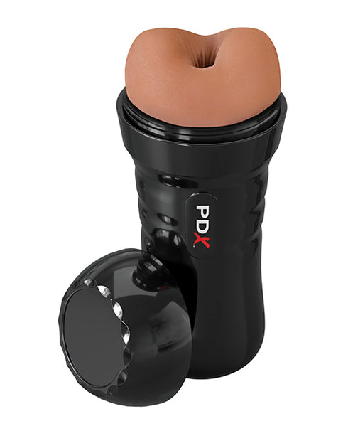 Fantasy X-tensions Elite Uncut 7 in. Open-Ended Silicone Enhancement Sleeve with Strap Tan