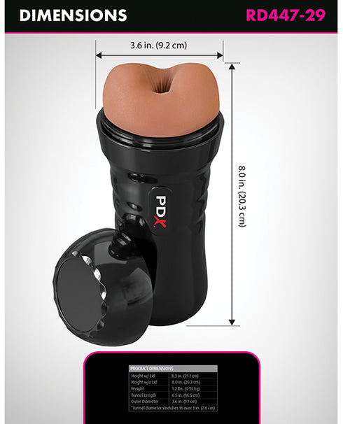 Fantasy X-tensions Elite Uncut 7 in. Open-Ended Silicone Enhancement Sleeve with Strap Tan