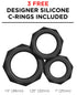 Dr. Skin Plus Thick 9 in. Triple Density Posable Dildo Brown