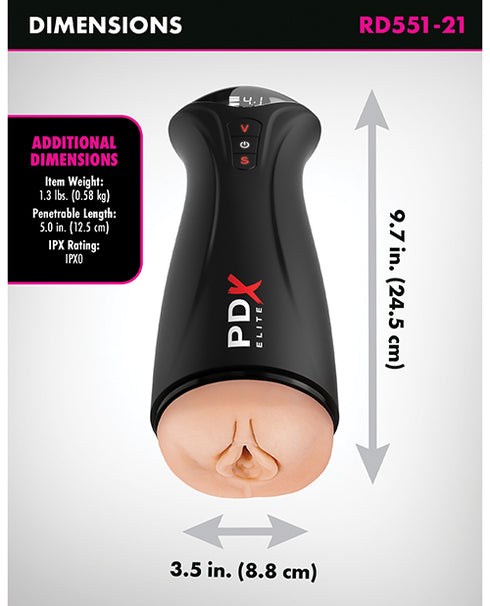 PDX Elite Fuck-Gasm Pussy Stroker - Light