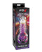 Evolved Rainbow Sucker Light-Up Rechargeable Dual-Function Silicone Suction Wand Vibrator Black