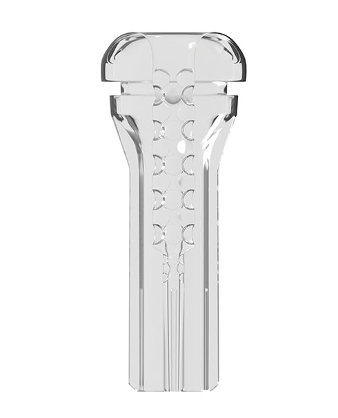 Evolved Rainbow Sucker Light-Up Rechargeable Dual-Function Silicone Suction Wand Vibrator Black