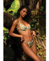 Daisy Tease Embroidered Daisy Lace & Stretch Satin 2 pc Set - Green SM