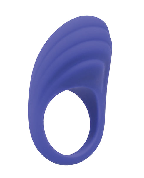 Luv Inc. Pr37: Pointy Ring Luv Plug Metallic Blue
