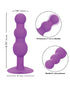 VIVE Pallina Rechargeable G-Spot and Tapping Beads Clit Stimulator Blue