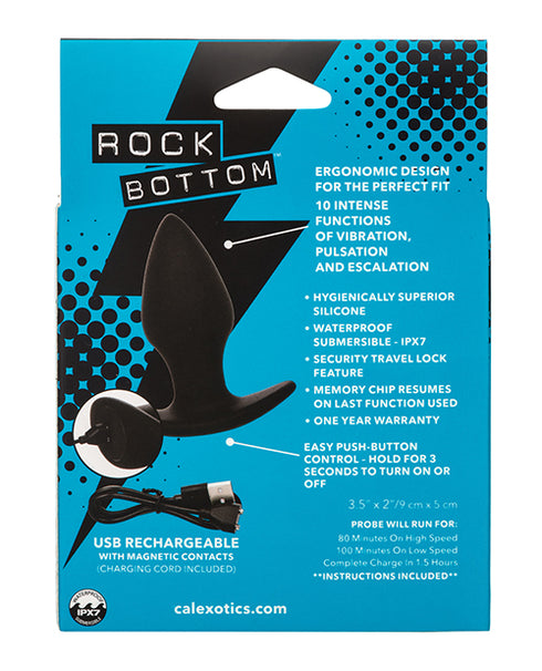 RealRock Wireless Rechargeable Remote Control LED Vibrating 6 in. Dildo with Balls Clear