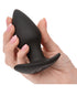 RealRock Wireless Rechargeable Remote Control LED Vibrating 6 in. Dildo with Balls Clear