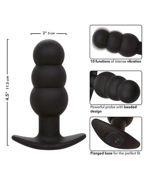RealRock Wireless Rechargeable Remote Control LED Vibrating 8 in. Dildo Clear