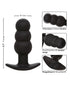RealRock Wireless Rechargeable Remote Control LED Vibrating 8 in. Dildo Clear