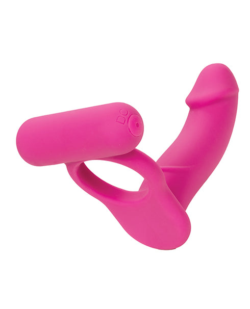Evolved Fantasy Multicolor Vibrating Ribbed Dildo