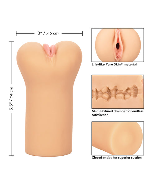 Cotton Candy Dirty Talk Slut 6 in. Silicone Dildo