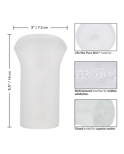 Cotton Candy Dirty Talk Fuck Me 8 in. Silicone Dildo