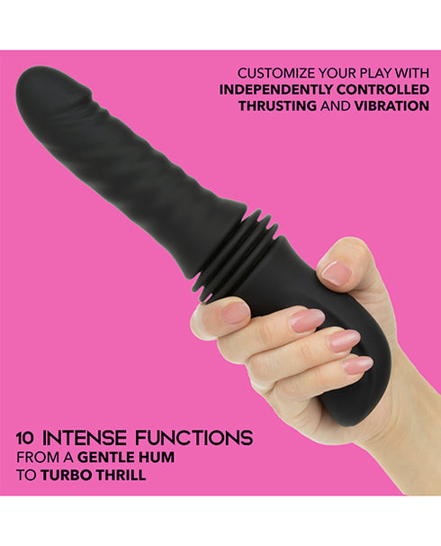 VIVE Fiore Rechargeable G-Spot Air Wave and Tapping Flared Clit Stimulator Green