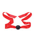 SpareParts Tomboi Nylon Briefs Harness Red/Black Size M