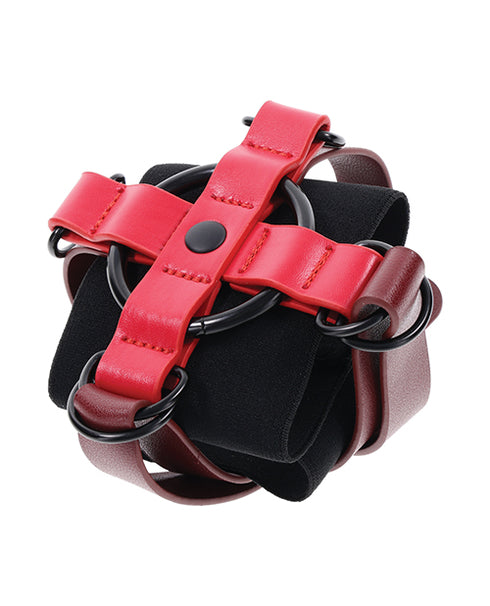SpareParts Tomboii Nylon Boxer Briefs Harness Black/Red Size XL