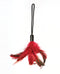Rouge Leather Devil Riding Crop Red