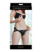 Bijoux Indiscrets Flash Reusable Glitter Pasties Heart Black