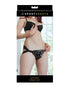 Bijoux Indiscrets Flash Reusable Glitter Pasties Heart Black