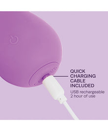 ROMP Jazz Rechargeable Silicone Rabbit Vibrator Berry Tester