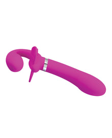 Pretty Love Valerie Vibrating Strapless Strap On - Fuchsia
