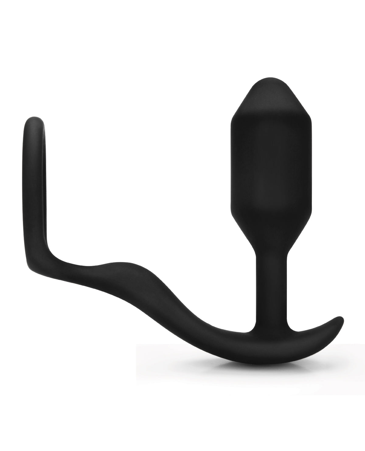 b-Vibe Vibrating Snug Plug 4 Rechargeable Weighted Silicone Anal Plug Navy