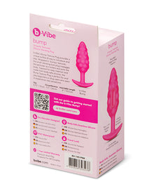 b-Vibe Bump Texture Plug - Pink