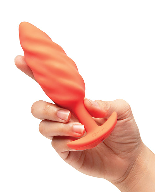 b-Vibe Swirl Texture Plug - Orange