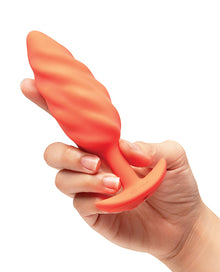 b-Vibe Swirl Texture Plug - Orange