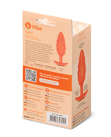 b-Vibe Swirl Texture Plug - Orange