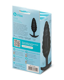 b-Vibe Twist Texture Plug - Black