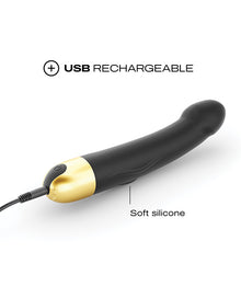 Dorcel Real Vibration M 8.6" Rechargeable Vibrator 2.0 - Black/Gold