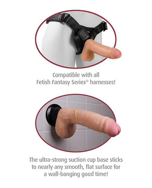 Real Feel Deluxe No. 3 7" Vibe Waterproof - Flesh