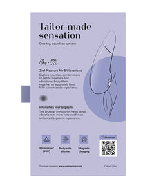 Womanizer Enhance 2 in 1 Pleasure Air & Vibrations - Lilac